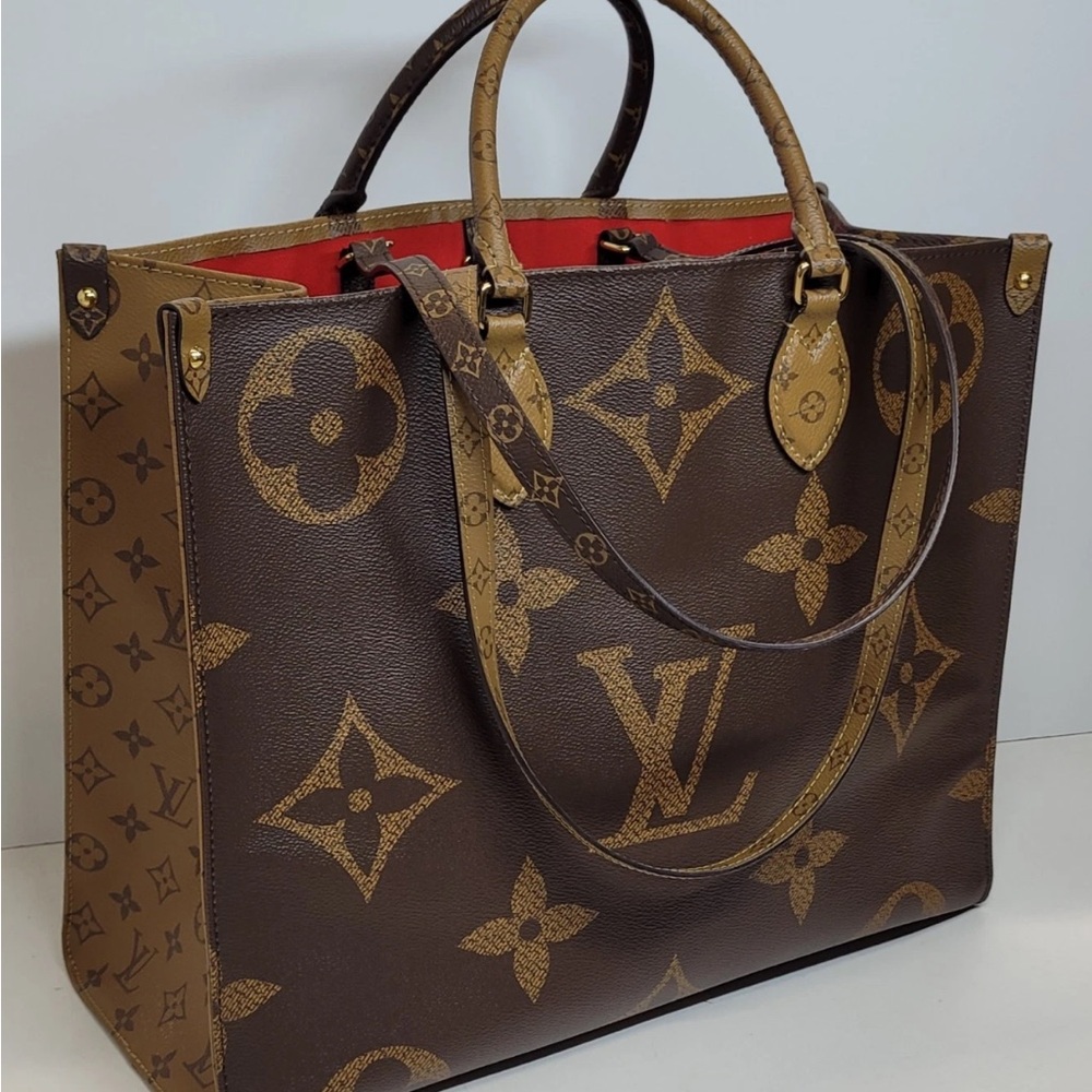 Louis Vuitton Reverse On the Go GM with box & dust bag